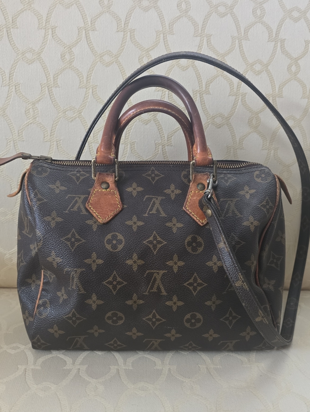 Vintage Louis Vuitton Monogram Speedy Bandoulière - Brown & Tan